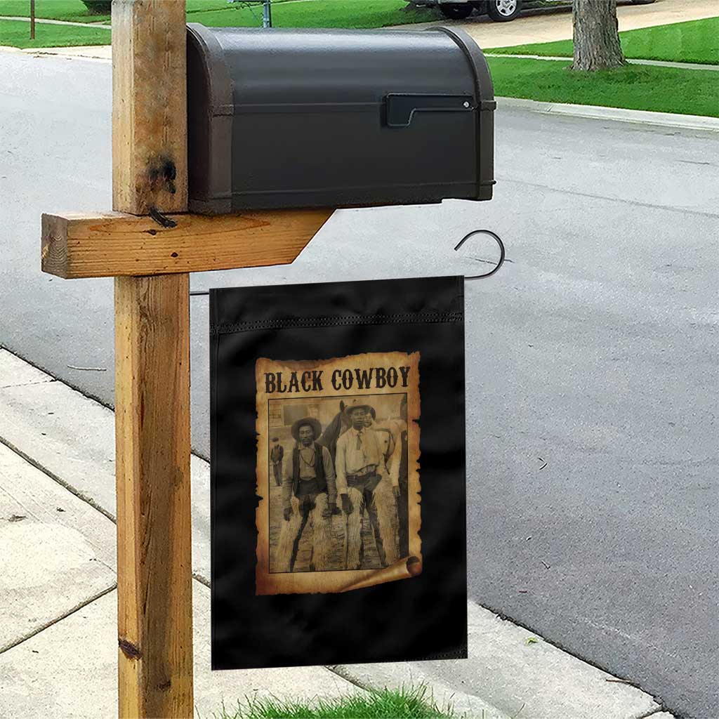 Black Cowboys Garden Flag Vintage African American Western Black History - Wonder Print Shop