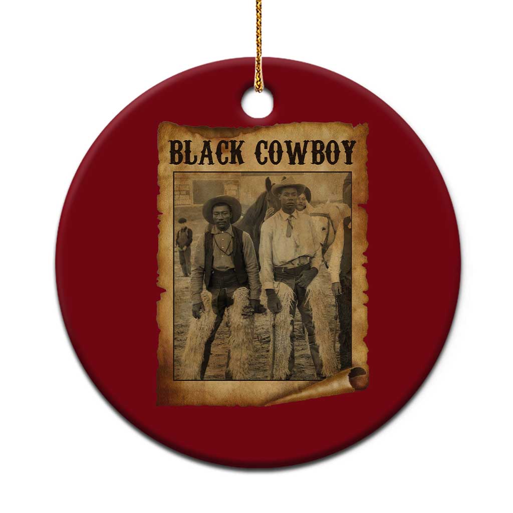 Black Cowboys Ceramic Ornament Vintage African American Western Black History - Wonder Print Shop