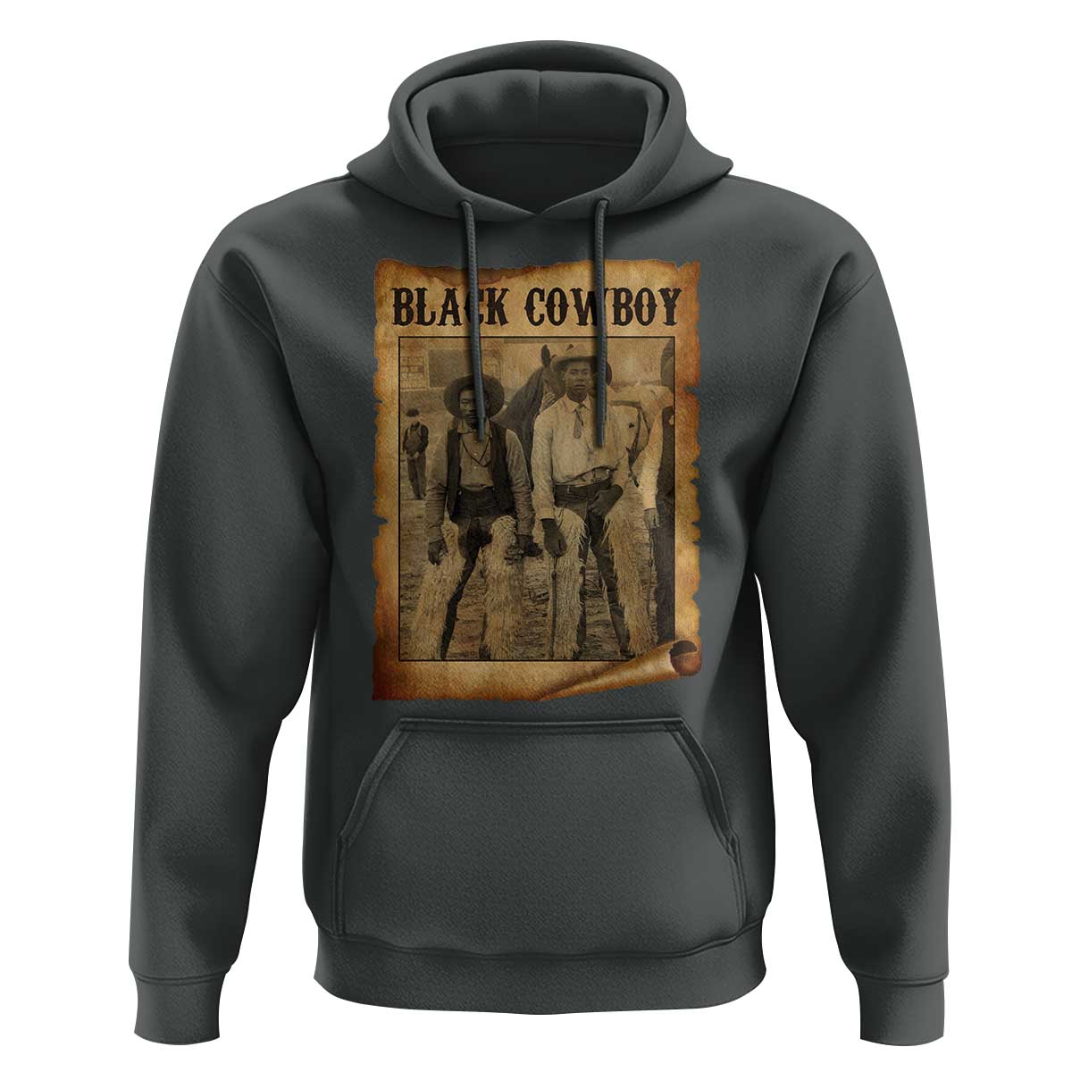 Black Cowboys Hoodie Vintage African American Western Black History - Wonder Print Shop