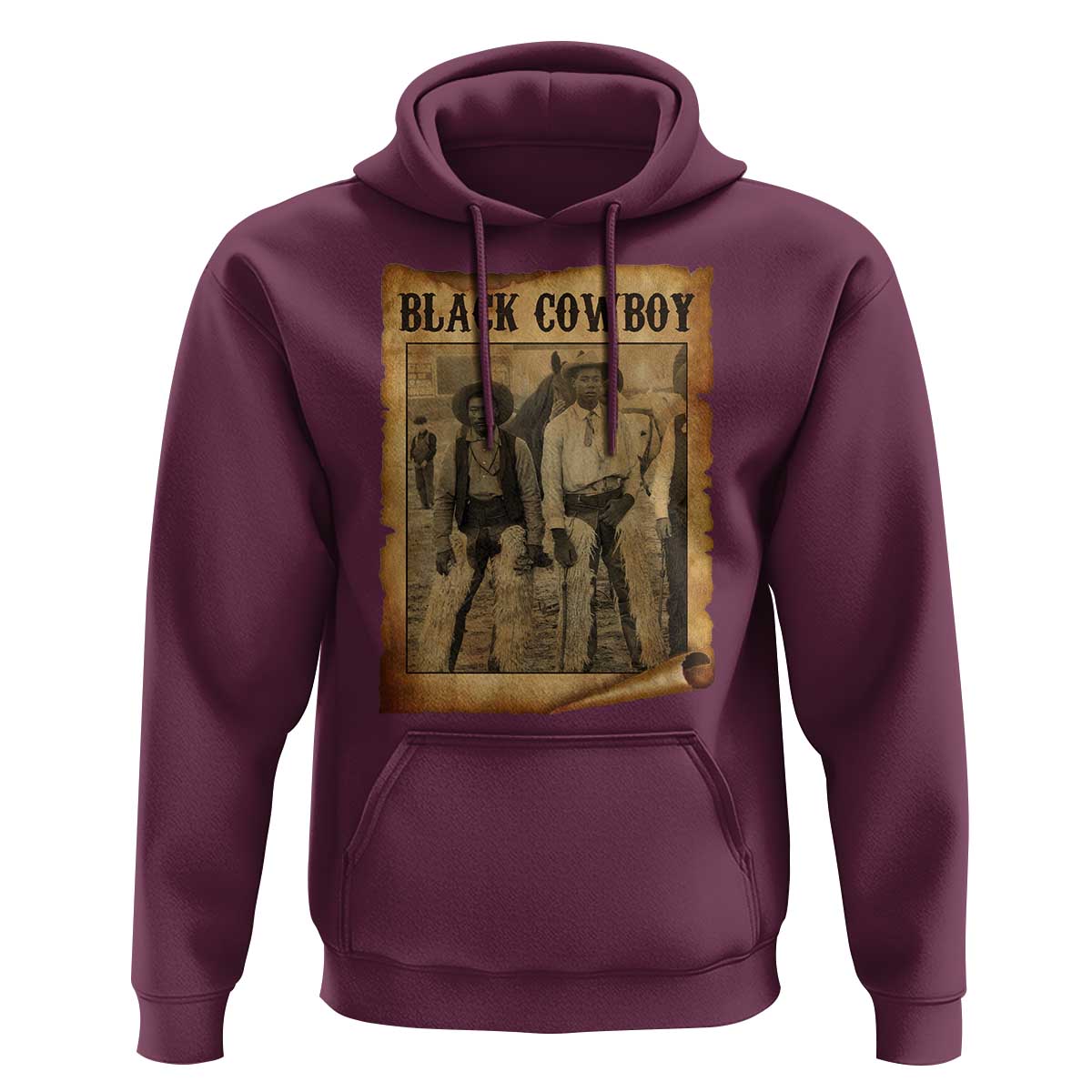 Black Cowboys Hoodie Vintage African American Western Black History - Wonder Print Shop