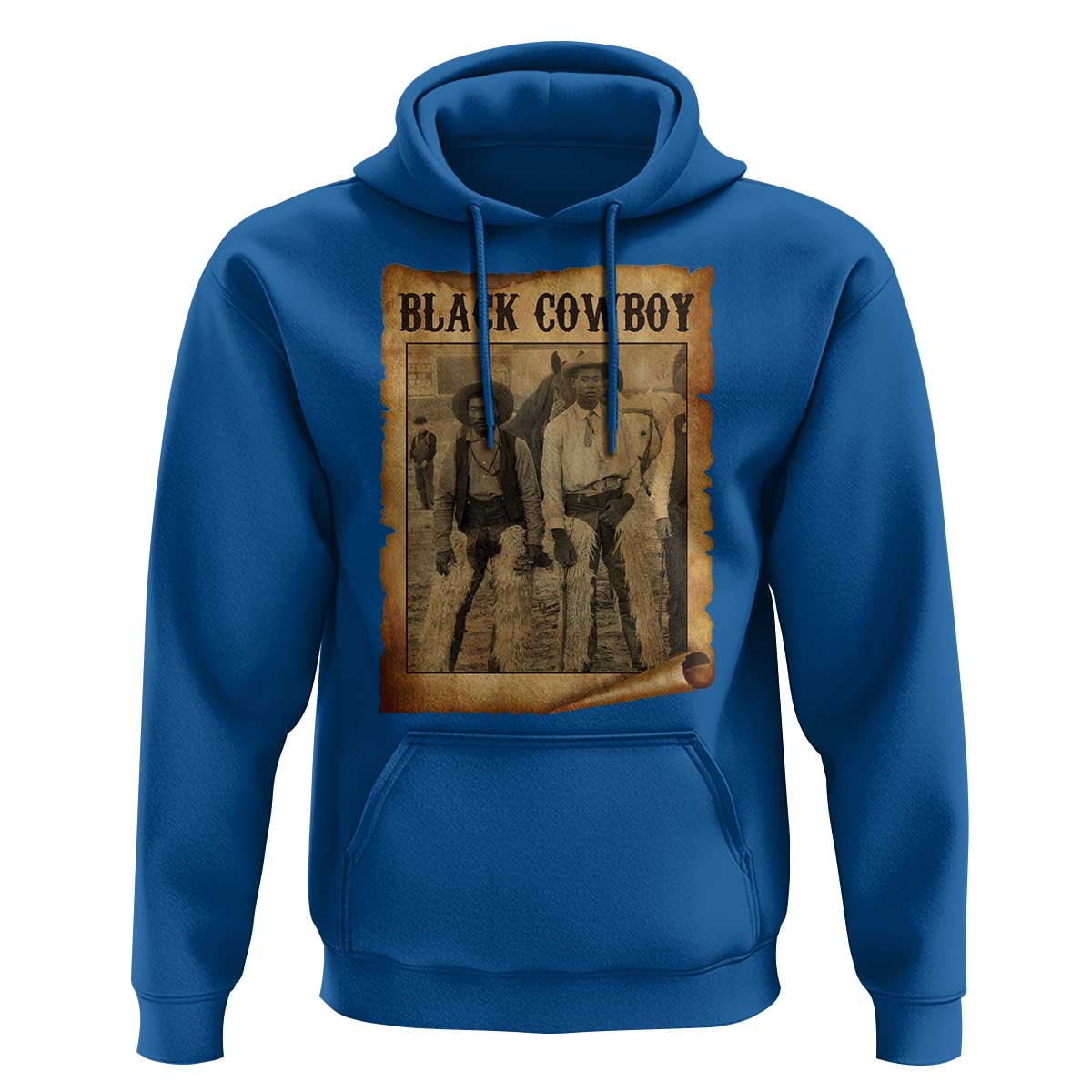Black Cowboys Hoodie Vintage African American Western Black History - Wonder Print Shop