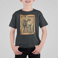 Black Cowboys T Shirt For Kid Vintage African American Western Black History - Wonder Print Shop