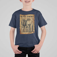 Black Cowboys T Shirt For Kid Vintage African American Western Black History - Wonder Print Shop