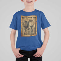 Black Cowboys T Shirt For Kid Vintage African American Western Black History - Wonder Print Shop