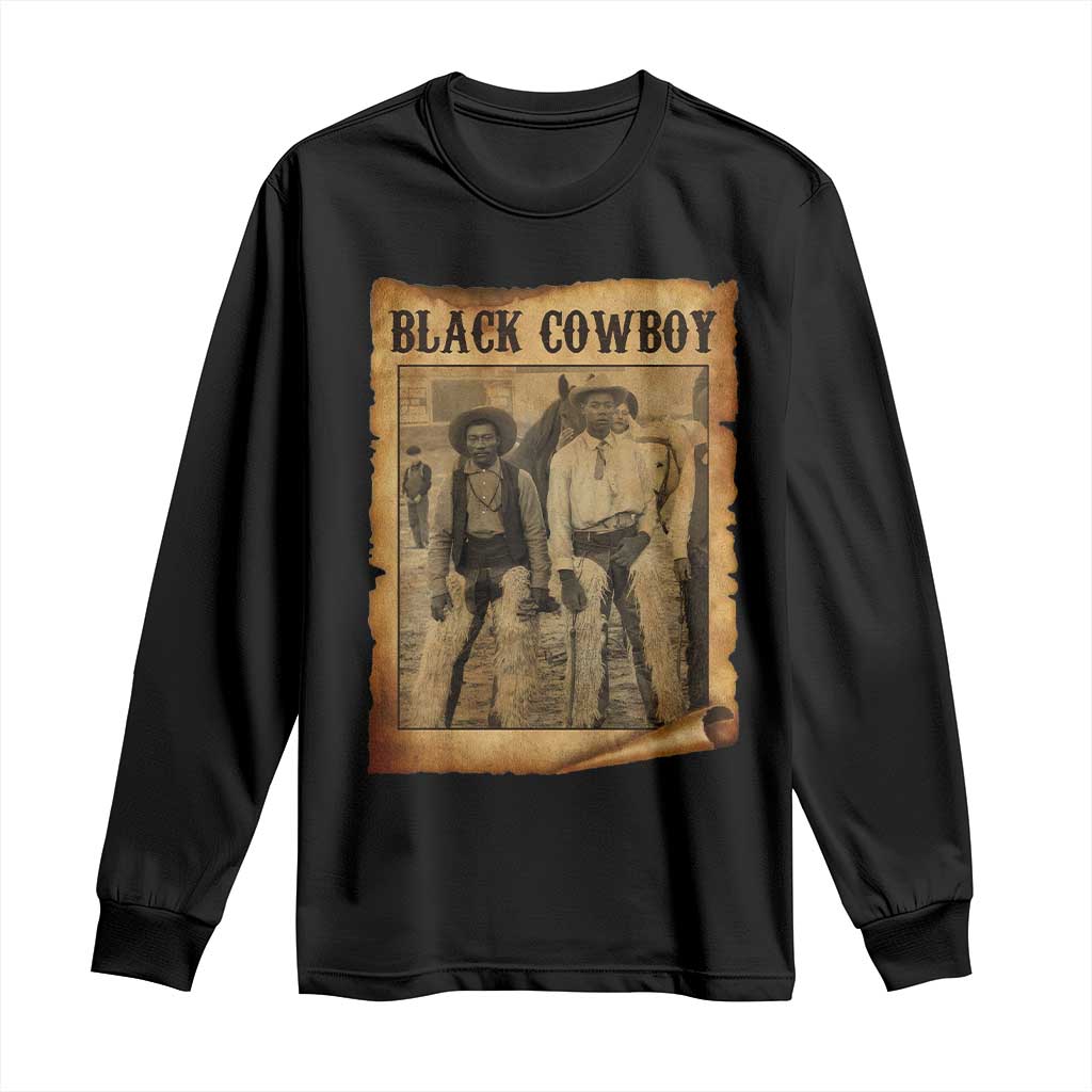 Black Cowboys Long Sleeve Shirt Vintage African American Western Black History - Wonder Print Shop
