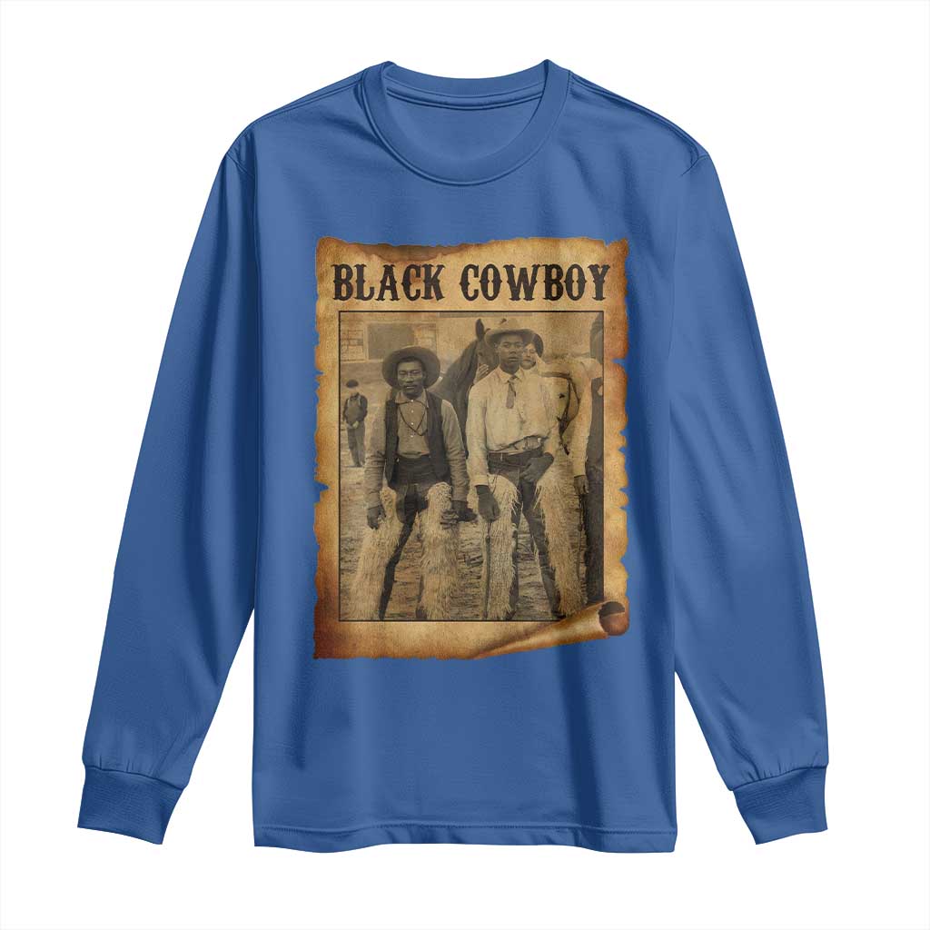 Black Cowboys Long Sleeve Shirt Vintage African American Western Black History - Wonder Print Shop