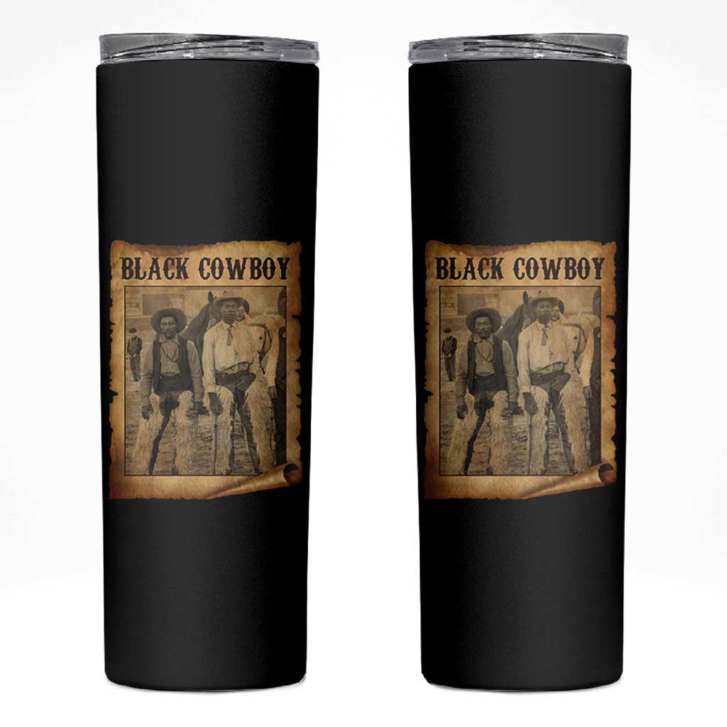 Black Cowboys Skinny Tumbler Vintage African American Western Black History - Wonder Print Shop