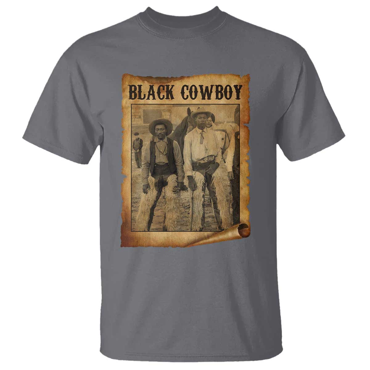 Black Cowboys T Shirt Vintage African American Western Black History - Wonder Print Shop
