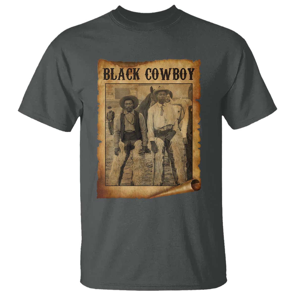 Black Cowboys T Shirt Vintage African American Western Black History - Wonder Print Shop