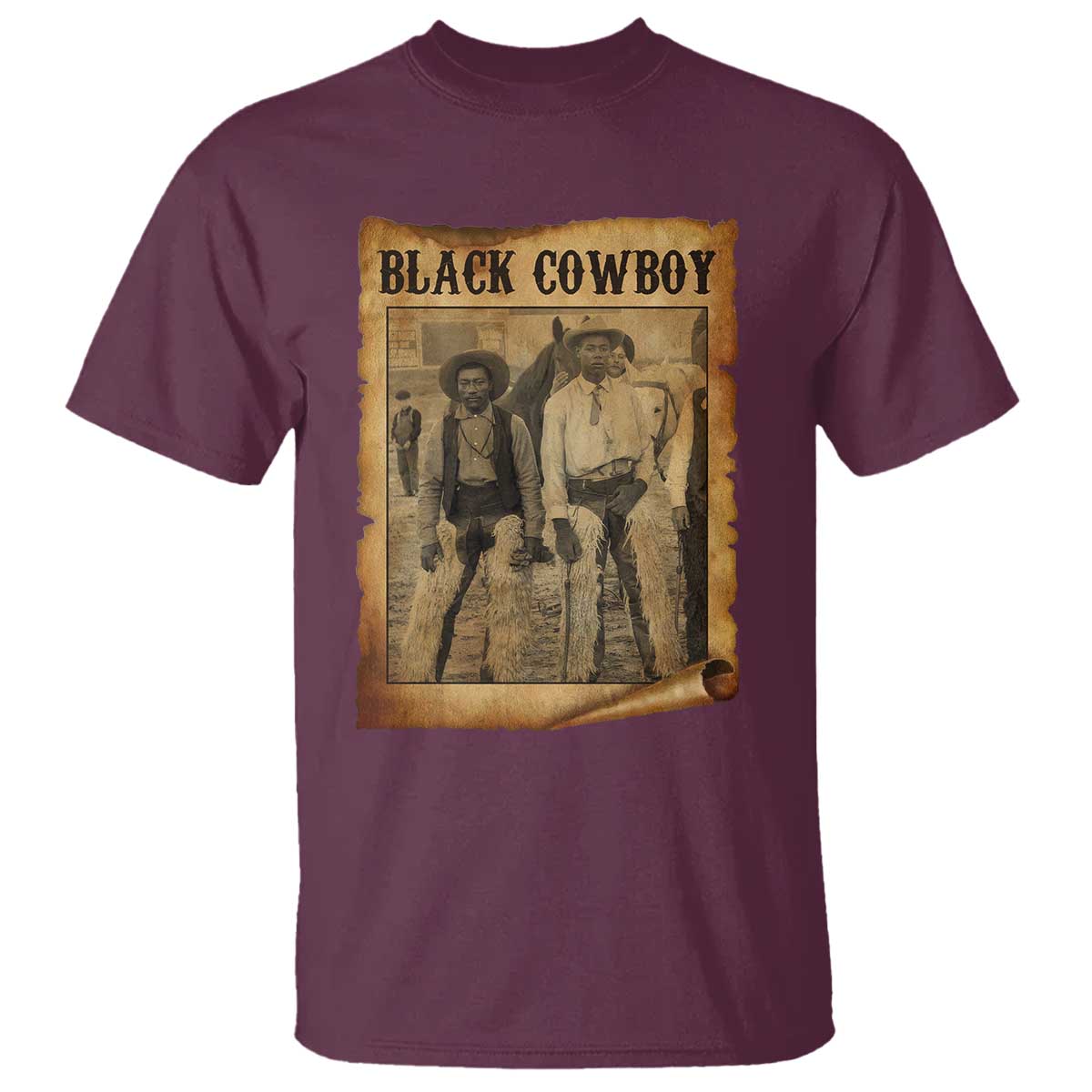 Black Cowboys T Shirt Vintage African American Western Black History - Wonder Print Shop