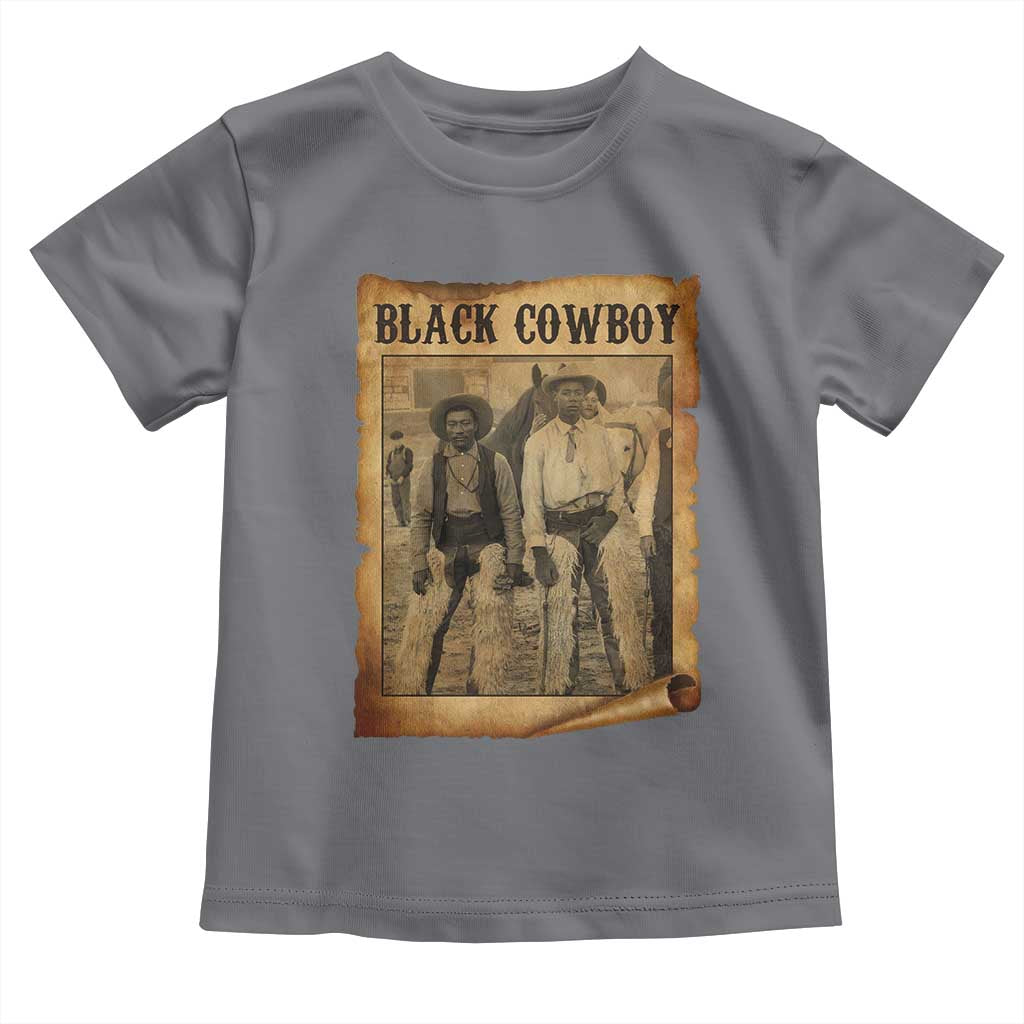 Black Cowboys Toddler T Shirt Vintage African American Western Black History - Wonder Print Shop