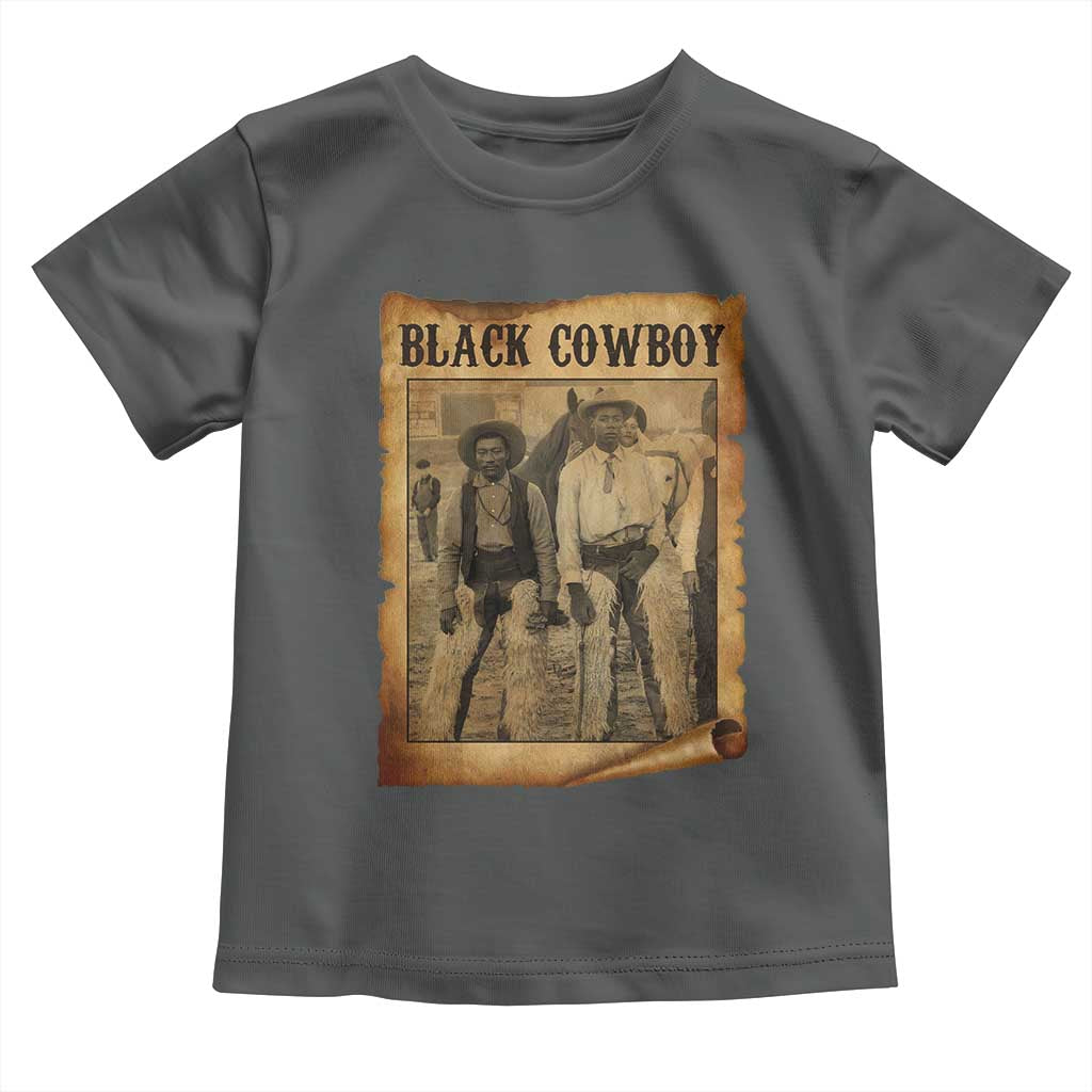 Black Cowboys Toddler T Shirt Vintage African American Western Black History - Wonder Print Shop