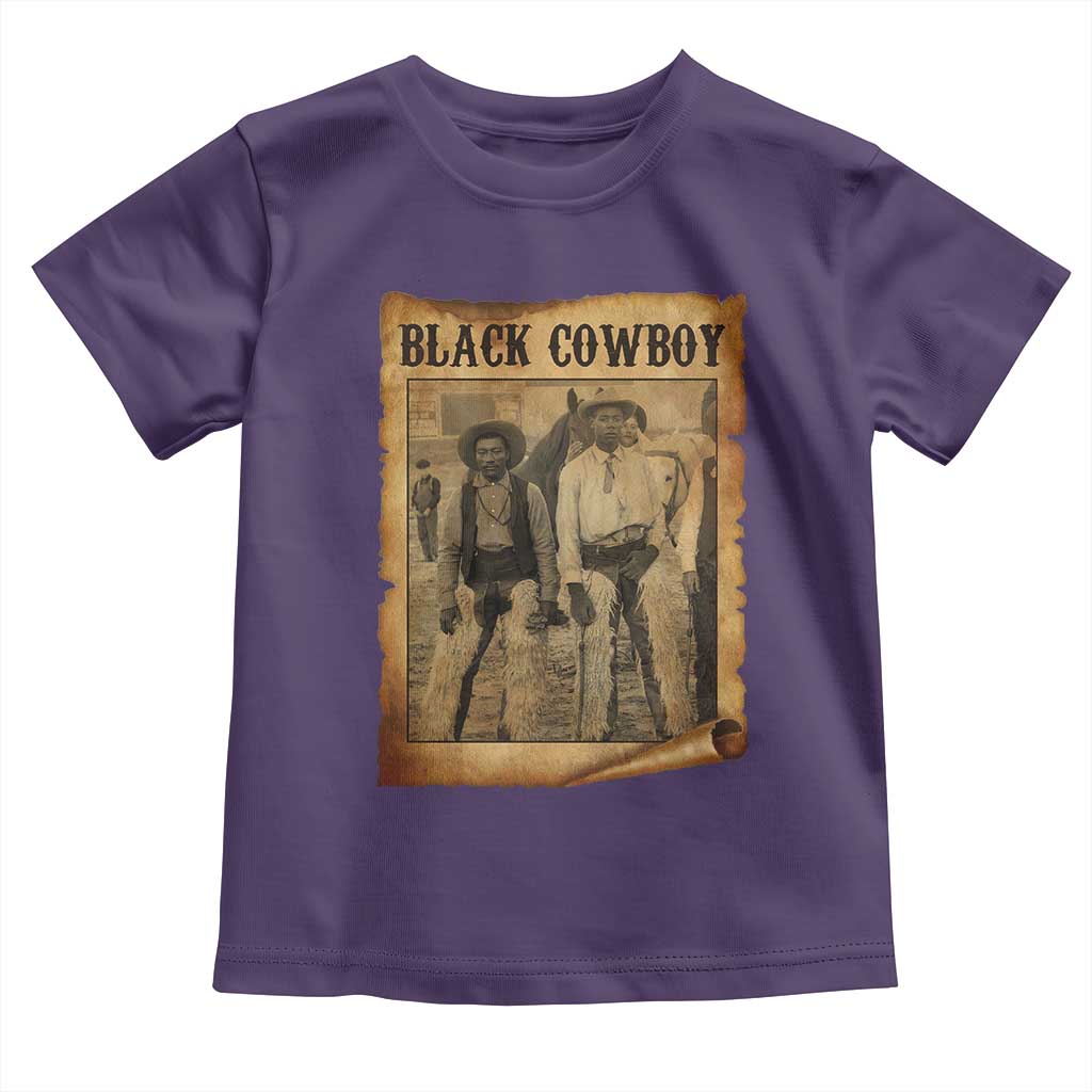 Black Cowboys Toddler T Shirt Vintage African American Western Black History - Wonder Print Shop