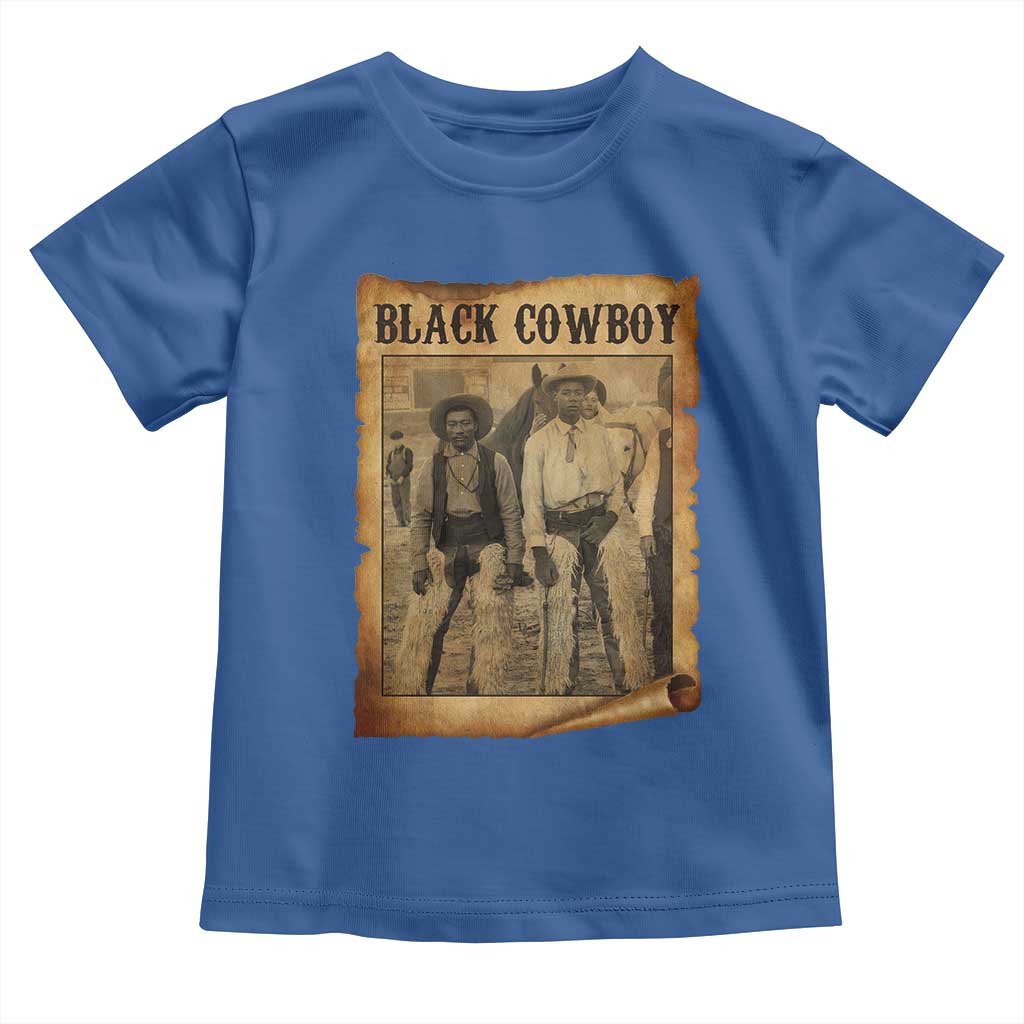 Black Cowboys Toddler T Shirt Vintage African American Western Black History - Wonder Print Shop
