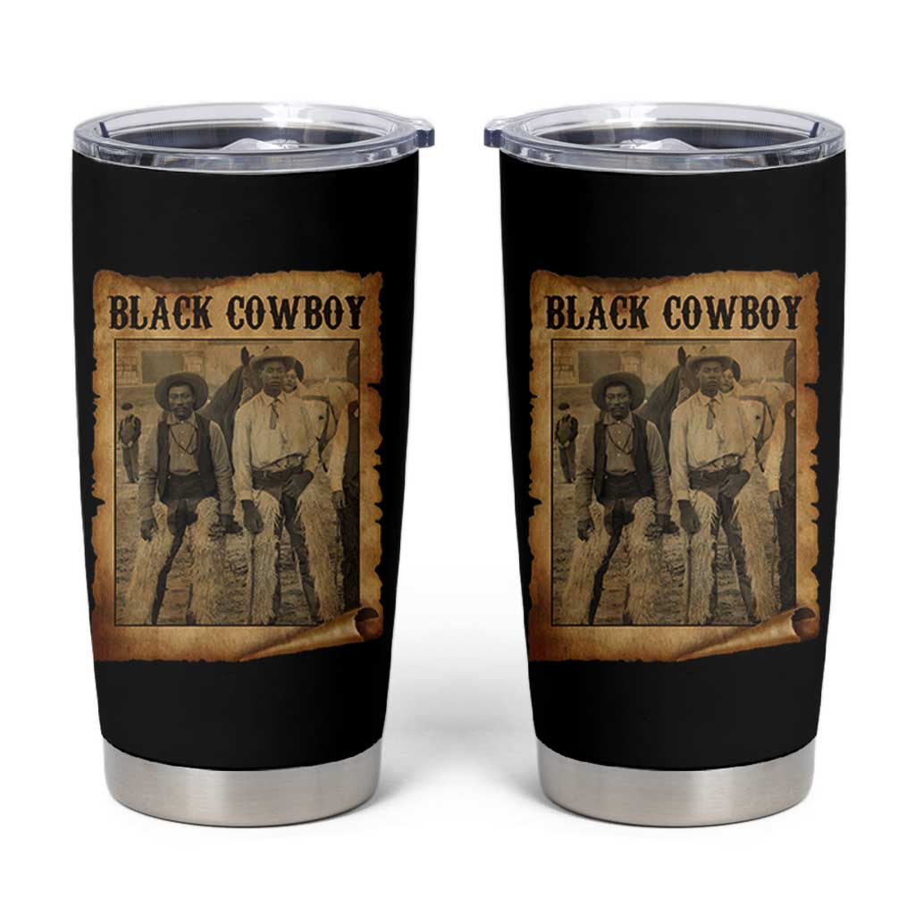 Black Cowboys Tumbler Cup Vintage African American Western Black History - Wonder Print Shop
