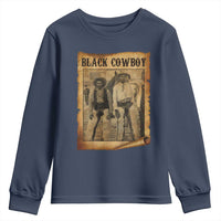 Black Cowboys Youth Sweatshirt Vintage African American Western Black History - Wonder Print Shop