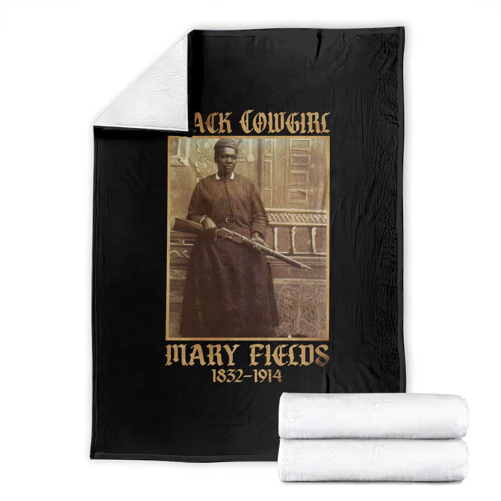 Mary Fields Black Cowgirl Throw Blanket Vintage African American Western Black History - Wonder Print Shop