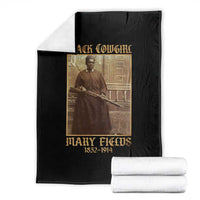 Mary Fields Black Cowgirl Throw Blanket Vintage African American Western Black History - Wonder Print Shop