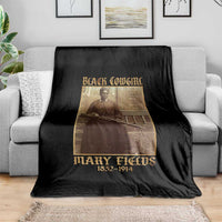 Mary Fields Black Cowgirl Throw Blanket Vintage African American Western Black History - Wonder Print Shop