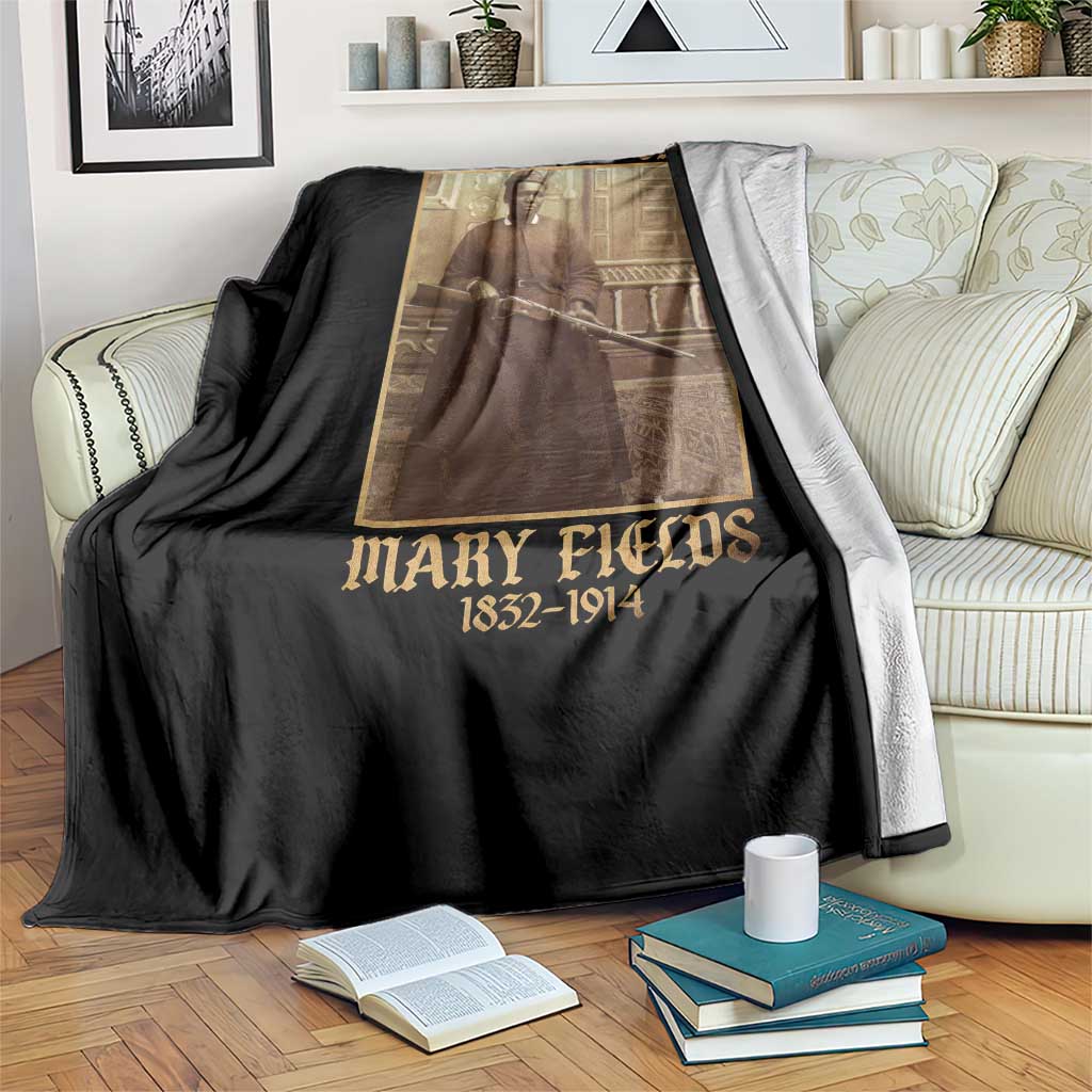 Mary Fields Black Cowgirl Throw Blanket Vintage African American Western Black History - Wonder Print Shop