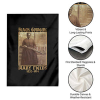 Mary Fields Black Cowgirl Garden Flag Vintage African American Western Black History - Wonder Print Shop