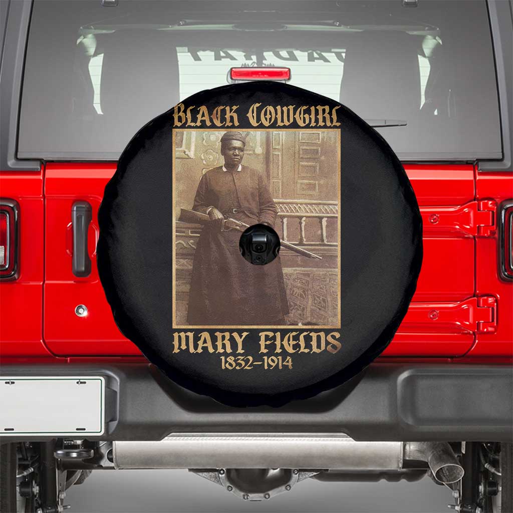 Mary Fields Black Cowgirl Spare Tire Cover Vintage African American Western Black History - Wonder Print Shop