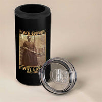 Mary Fields Black Cowgirl 4 in 1 Can Cooler Tumbler Vintage African American Western Black History - Wonder Print Shop