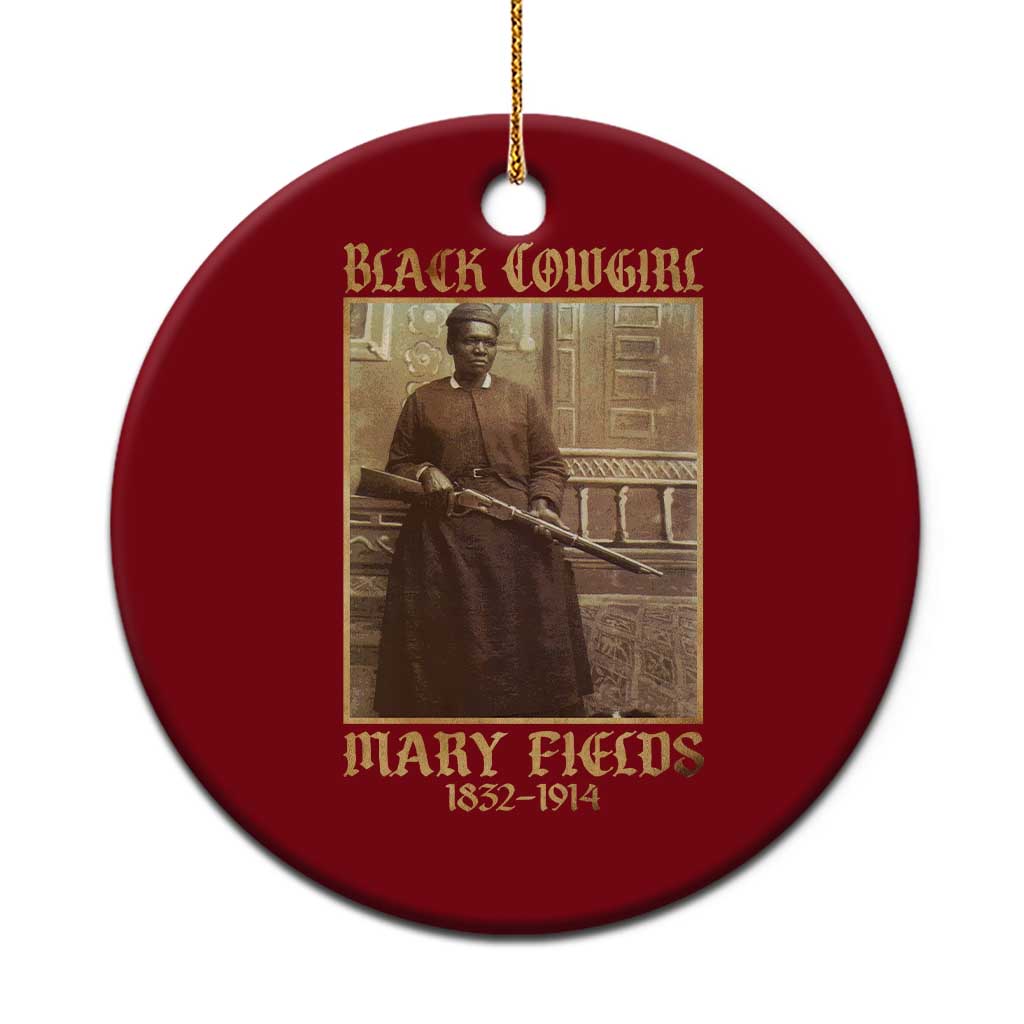 Mary Fields Black Cowgirl Ceramic Ornament Vintage African American Western Black History - Wonder Print Shop
