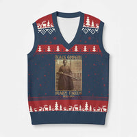 Mary Fields Black Cowgirl V-Neck Knit Sweater Vest Vintage African American Western Black History - Wonder Print Shop