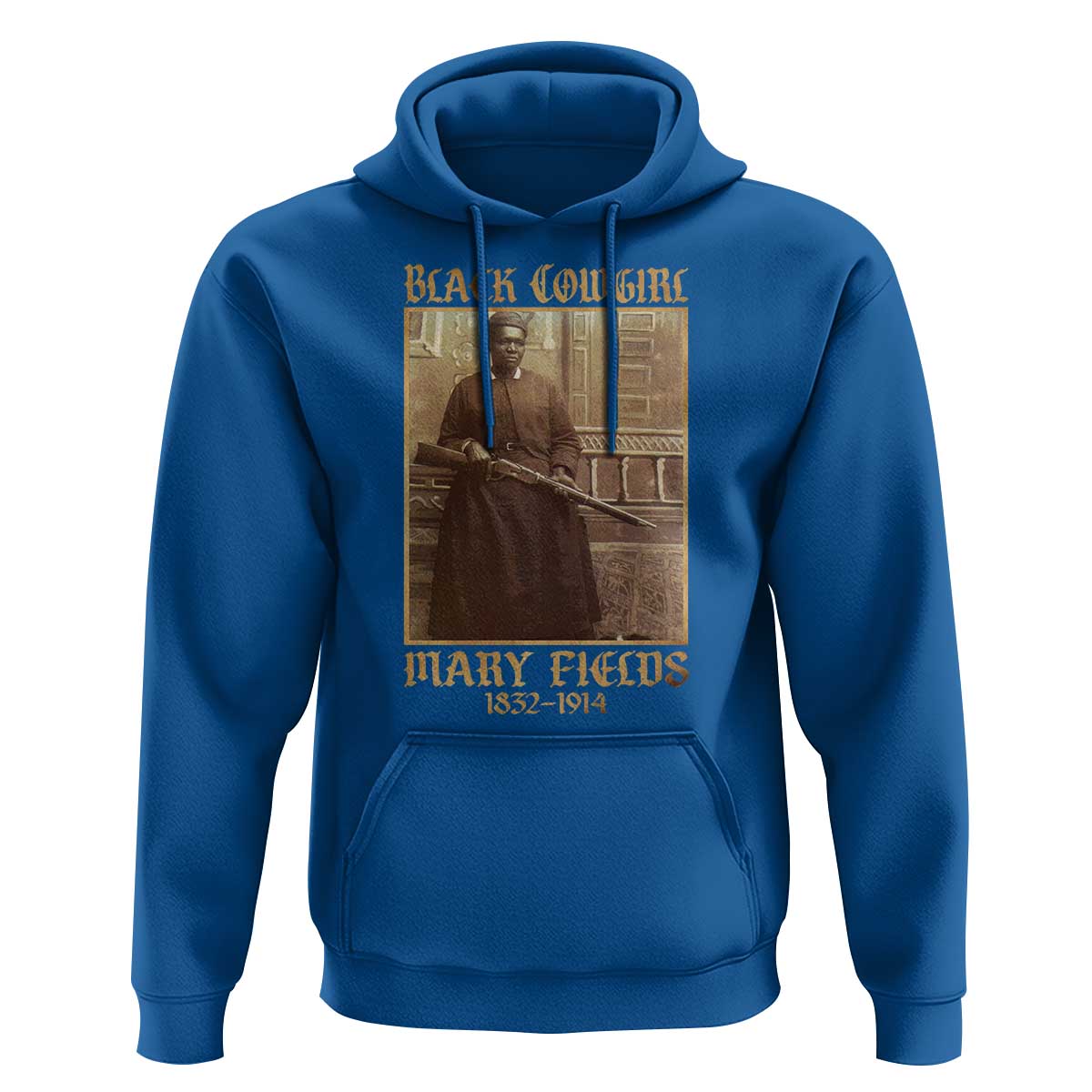 Mary Fields Black Cowgirl Hoodie Vintage African American Western Black History - Wonder Print Shop