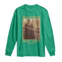 Mary Fields Black Cowgirl Long Sleeve Shirt Vintage African American Western Black History - Wonder Print Shop