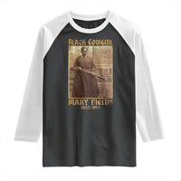 Mary Fields Black Cowgirl Raglan Shirt Vintage African American Western Black History - Wonder Print Shop
