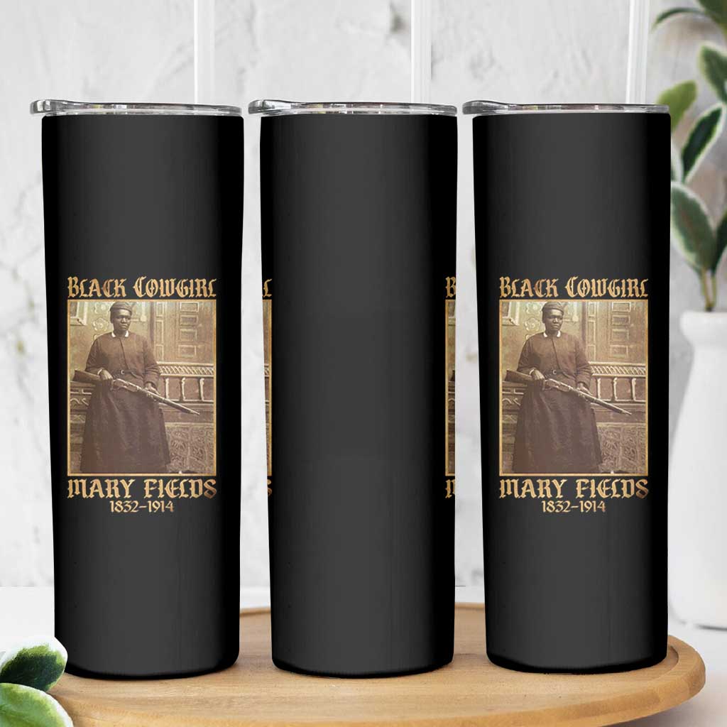 Mary Fields Black Cowgirl Skinny Tumbler Vintage African American Western Black History - Wonder Print Shop