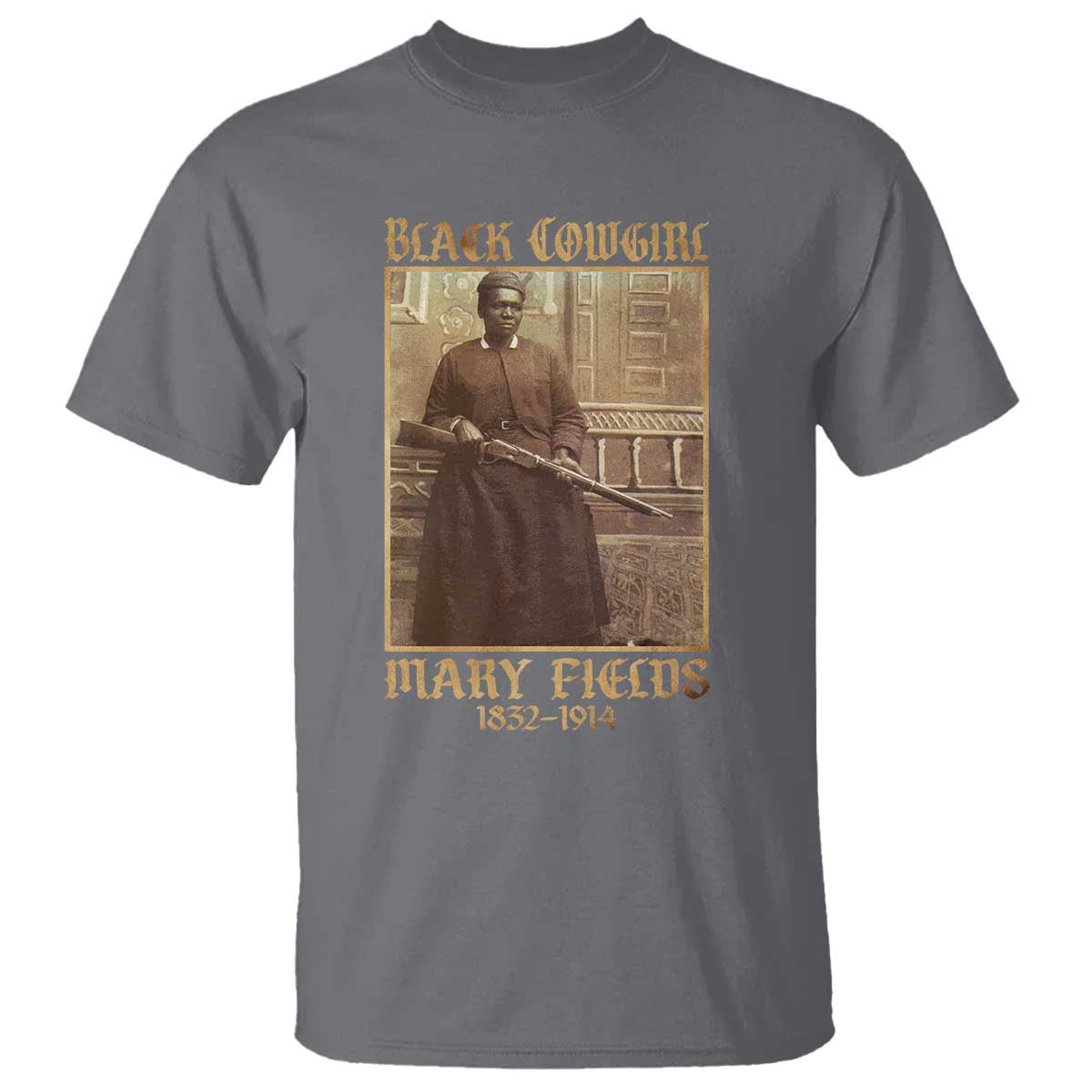 Mary Fields Black Cowgirl T Shirt Vintage African American Western Black History - Wonder Print Shop