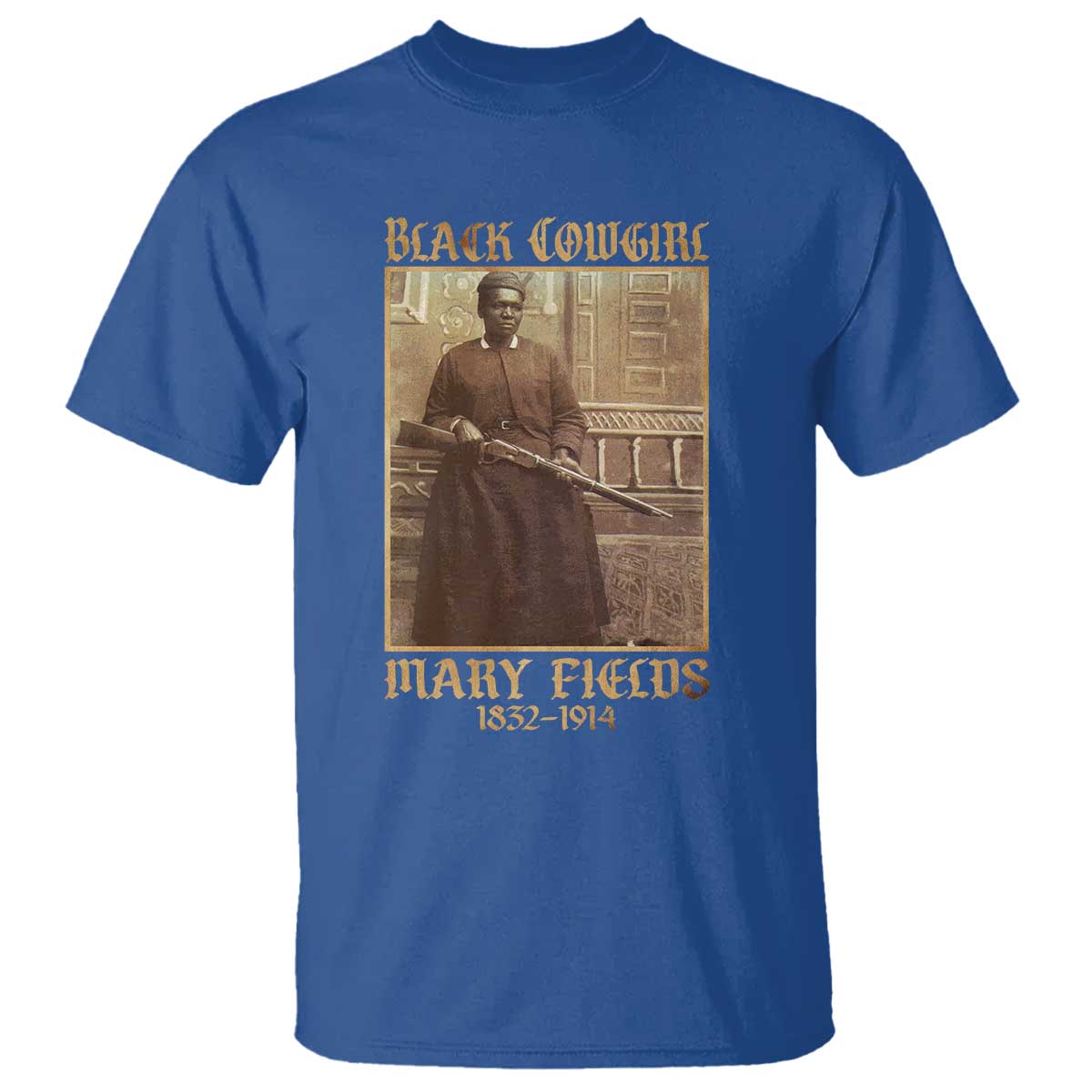 Mary Fields Black Cowgirl T Shirt Vintage African American Western Black History - Wonder Print Shop