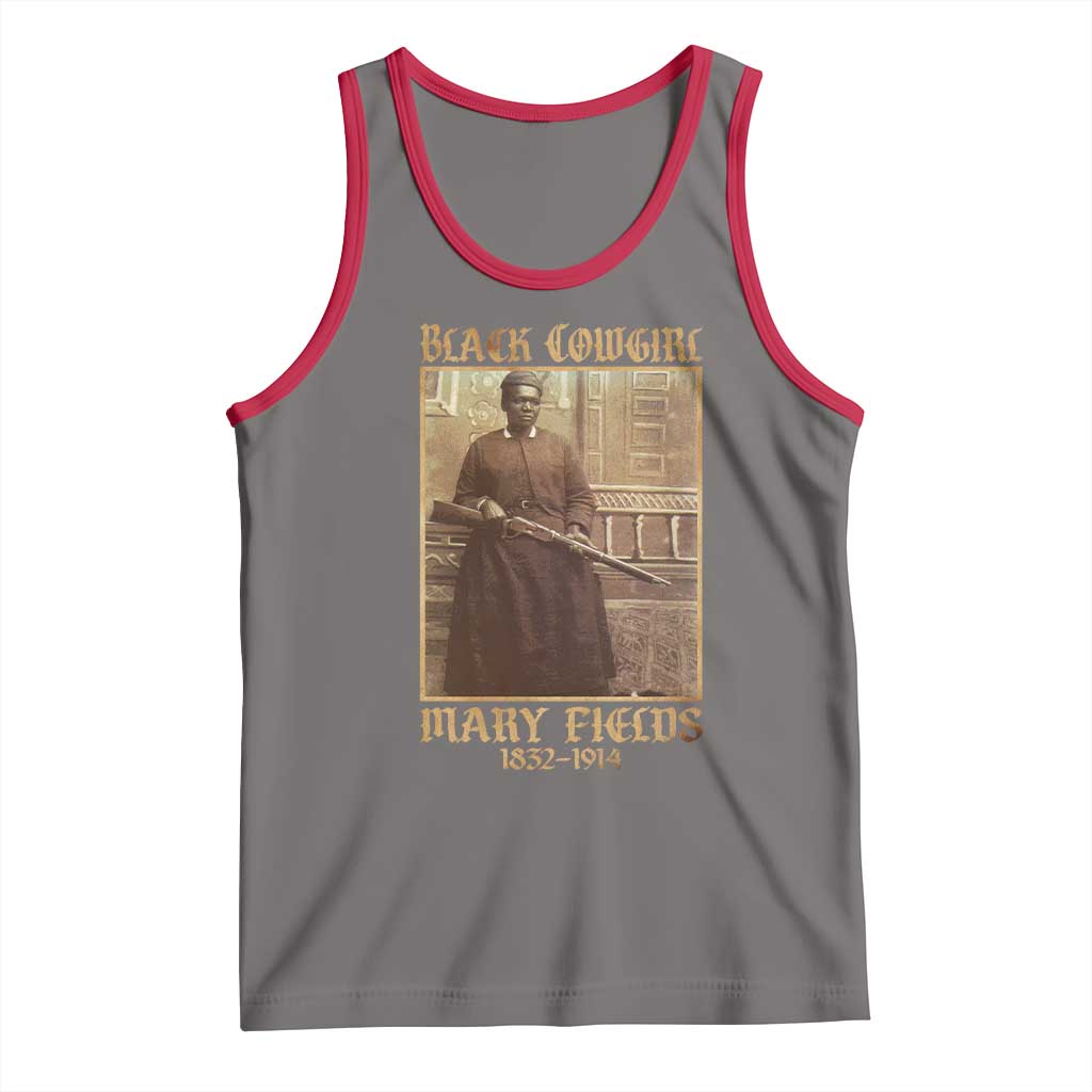 Mary Fields Black Cowgirl Tank Top Vintage African American Western Black History - Wonder Print Shop
