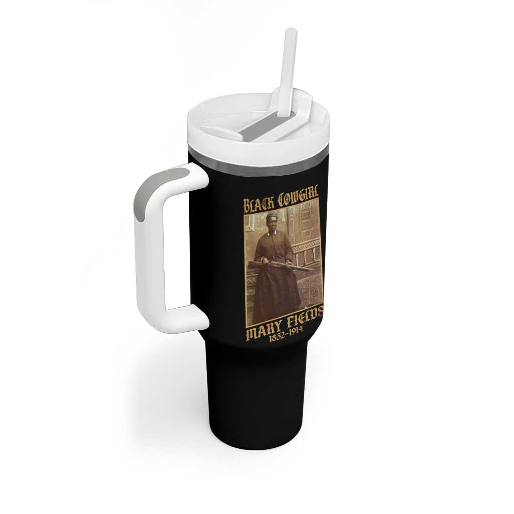 Mary Fields Black Cowgirl Tumbler With Handle Vintage African American Western Black History - Wonder Print Shop