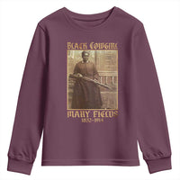 Mary Fields Black Cowgirl Youth Sweatshirt Vintage African American Western Black History - Wonder Print Shop