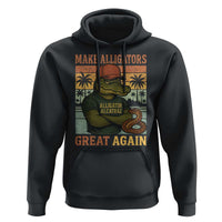 Retro Alligator Alcatraz Hoodie Funny Florida Everglades Dark Humor