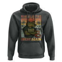 Retro Alligator Alcatraz Hoodie Funny Florida Everglades Dark Humor