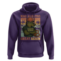 Retro Alligator Alcatraz Hoodie Funny Florida Everglades Dark Humor