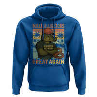 Retro Alligator Alcatraz Hoodie Funny Florida Everglades Dark Humor