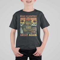 Retro Alligator Alcatraz T Shirt For Kid Funny Florida Everglades Dark Humor