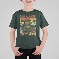 Retro Alligator Alcatraz T Shirt For Kid Funny Florida Everglades Dark Humor