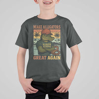 Retro Alligator Alcatraz T Shirt For Kid Funny Florida Everglades Dark Humor