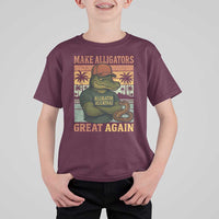 Retro Alligator Alcatraz T Shirt For Kid Funny Florida Everglades Dark Humor