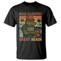 Retro Alligator Alcatraz T Shirt Funny Florida Everglades Dark Humor