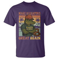 Retro Alligator Alcatraz T Shirt Funny Florida Everglades Dark Humor
