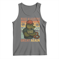 Retro Alligator Alcatraz Tank Top Funny Florida Everglades Dark Humor