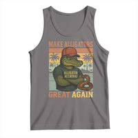 Retro Alligator Alcatraz Tank Top Funny Florida Everglades Dark Humor